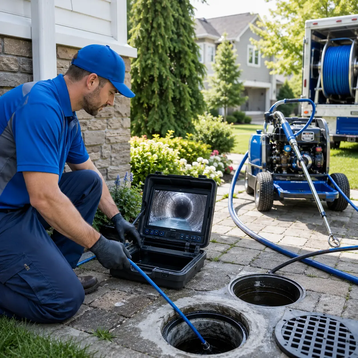 Outdoor drain cleaning professionals serving Valley View, TX